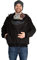 Viva la Mama - Männerjacke zum Babytragen Vorn, Allwetter, Softshell - Explorer - schwarz - L