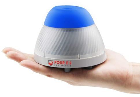 FOUR E'S SCIENTIFIC Mini Agitador Vortex, Modo Táctil 5,5 mm Diámetro órbita Vortex Mezclador Licuadora 5000RPM 50mL para Tubo de Ensayo Laboratorio
