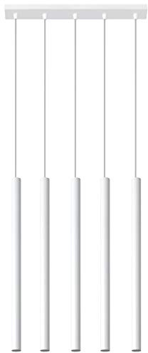 SOLLUX lighting Hängelampe Pendelleuchte Hängeleuchte Deckenlampe Lampe Decke Stahl 5 Flammig Pastelo