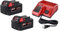 Milwaukee 48-59-1850P M18 Kit de démarrage lithium-ion 18 V avec deux batteries 5,0 Ah et chargeur