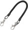 SM SunniMix All-purpose Fly Coil Cord, Fishing Rod Leash, paddle Lanyard with Lobster Claw Swivel Clasps Clips, Black