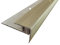 ufitec® Profi Smart Profilsystem für Vinylböden - geeignet für Belagshöhen von 5-9 mm - ALU eloxiert (Treppenkantenprofil | Länge: 270 cm, Gold Hell)