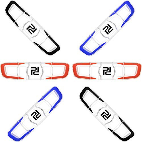 6 Stück Tennis Vibration Dämpfer Tennisschläger Stoßdämpfer Weich Silikon Schläger Dämpfer Lang Tennis Dämpfer Racquetball Zubehör für Tennisspieler Sports Gefallen