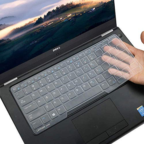 imComor Silikon Keyboard Cover für Dell Latitude E7450 E7470 E5470 E7480 5480 5490 7490 3340 E3340 Laptop mit Trackpoint, US-Layout, Klar
