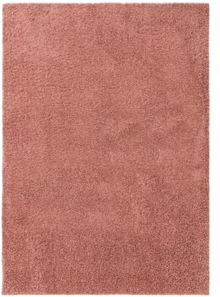 benuta Basic Hochflorteppich Soho - rosa 200x290 cm - Kuschelig Weicher Teppich im Minimalistischen Look - Pflegeleicht - Fußbodenheizung Geeignet