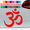 generisch Om Zeichen Aufkleber Yoga Omm Ohm Symbol AUM Huddhismus Hindu Meditation Sticker in 6 Größen und 21 Farben