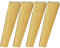 Pieds de meuble inclinés bois 4 pièces pied meuble, Massif de Montage de Pieds de Meubles avec Plaque de Montage Vis pour fauteuil, table de nuit, armoire, tiroir (Couleur du bois) (Size:10cm/3