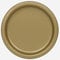 Unique 33252EU - Eco-Friendly Paper Plates - 23 cm - Gold Colour - 16 Count (Pack of 1)