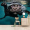 QMWZZV Papier Peint Panoramique 3D Photo Murales Chiot Animal Aquatique Peinture Murale Auto-adhésif Toile Geant Poster 250x175 cm Pour Salon Chambre Ados Chambre de Bébé Décoration Murale