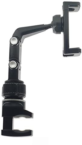 Colcolo Guitar Stand Mount Guitar Phone Bracket head of guitarstock Neck Clamp Music Stand Holder for Guitar Lessons and Tutorials, Black Gray