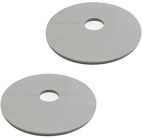 Rosetten Abdeckung für Rohre, Heizungen, Geländer - EINFACHE MONTAGE, Rohrverkleidung MADE IN GERMANY - Rohrmanschetten Weiss/Grau/Schwarz | Heizungsrohr Verkleidung, Rohrabdeckung Blende Manschette