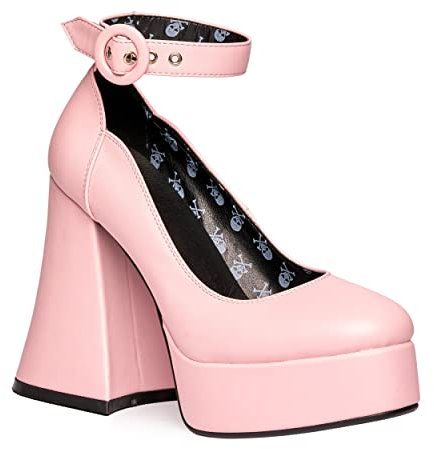 LAMODA Damen Last Flight Court Shoe, Pink Pu, 40 EU