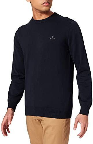 GANT Men's Cotton Pique C-neck Pullover Sweater