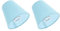 Uonlytech 2pcs Lampshade Lamps Style Lamp, Clip Chandelier Vintage Ornament Small Covers On Lamp Indoor Floor Protector Base Desktop Xxcm Fabric Shades, Ceiling Barrel Drum Blue for