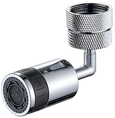 Wasserhahn mit Spritzfilter - 720-Grad-Wasserhahn-Spritzfilter-Sprühkopf-Ersatz,Küchenhahnkopf, drehbarer Anti-Splash-Wasserhahn-Düsenkopf, Wasserhahn-Sprühgerät