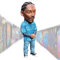 Gedenk Harz Sculpture,Rapper Resin Statue Ornament,Handgefertigte The Late Rap Music Star Collectible,das beste Rapper Harz Ornament Heimdekoration,Geschenk für Sie selbst oder Freund (Stil 5)