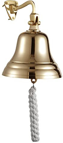 ACL Bar Home Pub Accesorios Timbre de Mano - Timbre de Barra montado en la Pared Timbre náutico - Timbre de latón único con Sonidos Fuertes y nítidos Ideal para Navidad, Pub de 3 Pulgadas