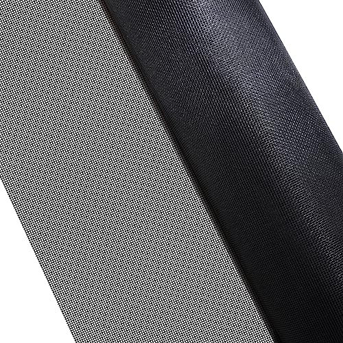 Fliegengitter Fliegennetz Meterware 100 x 800 cm Fiberglas Uv-Beständig DIY Insektenschutznetz für Türen und Fenster für Türen und Fenster Schwarz
