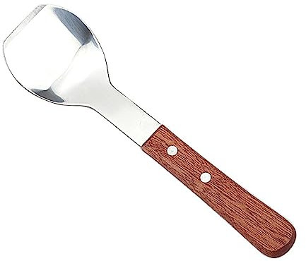Ice Cream Spade,maxant Ice Cream Scoop Stainless Steel Ice Cream Shovel with Wooden Handle Stainless Steel Ice Cream Shovel Spoon for Dining Kitchen Utensil,Home Commercial