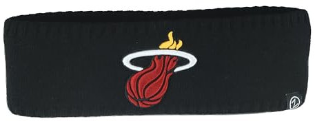 ZHATS Miami Heat NBA Offiziell lizenziertes Strick-Stirnband, Team-Farbe-Symbol