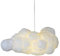 Weiße Wolken-Deckenleuchte für Mädchenzimmer, Restaurant, Bar, Café, 2-Licht-Mord-Kronleuchter, Baumwollschirm, dekorative Wolke, LED-Hängeleuchte, Pendelleuchte, Weiß, 60 x 35 cm (24 x 14 Zoll) made