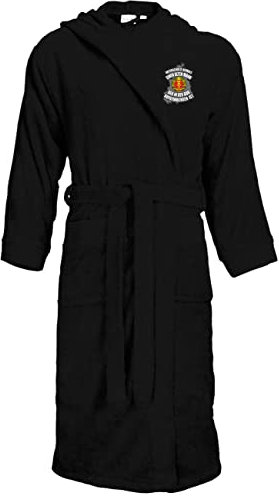 Spaß Kostet Bademantel für Damen & Herren mit Kapuze Alter Mann aus der DDR Größe S bis XXXL Morgenmantel Unisex