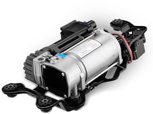 GEARLEADER Air Suspension Compressor Pump with Bracket Compatible with BMW X5 F15/F85 X6 F16/F86 37206850555,37206868998,37206875177