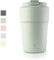 Schmidt & Kramer Thermobecher I idealer To Go Kaffeebecher für unterwegs I Edelstahl doppelwandig vakuumisoliert & Extra Kupferlegierung, hält extra lange heiß I auslaufsicher (Mint, 380 ml)
