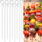 12 X Kebab Skewers, BBQ Metal Skewers for Kebabs, Meat Cooking Barbecue Cooking Sticks for Air Fryer Skewer Air Fryer