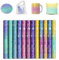 Glitter Transfer Ink Sheets for Heat Press Machine,12x12 Mermaid Sublimation Sheets for Blanks Mug Tumbler T-Shirt Tote Bag,12 Sheets