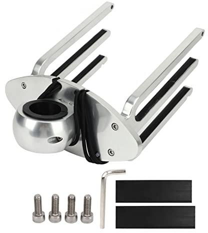 Soporte para Wakeboard Ajustable En Ángulo Soporte para Tabla De Wakeboarding Bracket De Aleación De Aluminio Pulido Compatible con Tubos De Sujeción De 189 Pulgadas 236 Pulgadas 248 Pulgadas Ideal