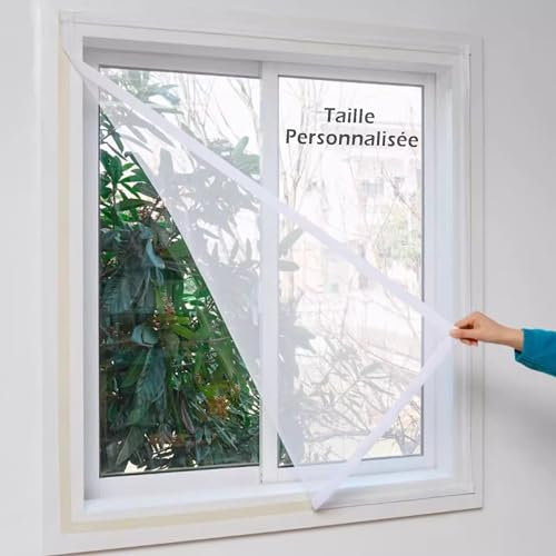XIEMINLE Filet de Protection Chat, Moustiquaire pour Fenêtres Filet pour Balcons Terrasses, Filet Chat Balcon, Filet Chat Balcon sans Percer, Filet Écran Insecte
