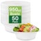 50 Pack Strong Paper Bowls – 950ml Large Disposable Bagasse Bowl for Party – (8.5 x 2.4 inches) Biodegradable Heavy-Duty Microwavable Soup Bowls – Dessert, Salad, Milk, Cereal, Christmas, Daily Use