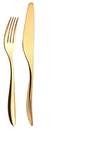 CVNIMV Bestecksets Gold Messer Gabel Löffel Set Besteck Geschirr Edelstahl Geschirrset Luxus Besteckset Zero Waste Küchengerätesets