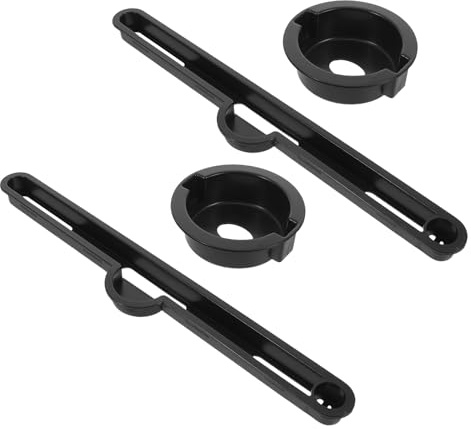 GALPADA 2sets Folding Table Accessories for Bed Cup Holder Insert and Card Slot Attachments Portable Desk Accessories for Office Use Drink Holder and Foldable Desk Attachments