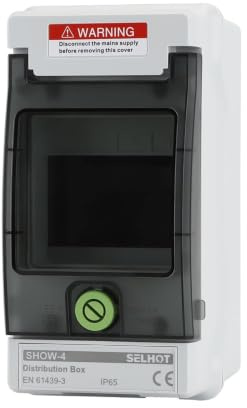 Offgridtec Verteilerkasten 4 TE & DIN-Schiene, IP66 wasserstrahlgeschützt | UV-beständig, staubdicht, abschließbar, temperaturbeständig bis 650 °C, Innen/Außen, Industrie & E-Ladeinfrastruktur