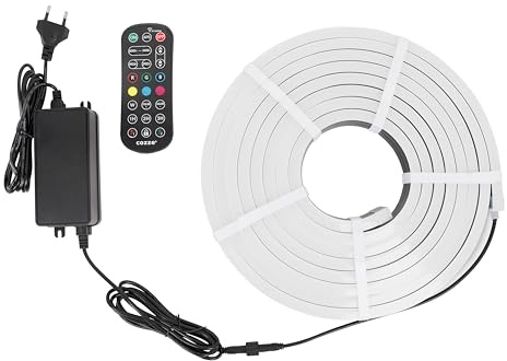 cozze® LED-Lichtband 5 Meter für Außenküche – IP68 Wasserdichter Leuchtstreifen – 120 LEDs pro Meter – Flexibel & kürzbar – Ideal LED-Halterungen