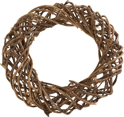 VBS Rattan-Kranz 1 STK Peddigrohr und Draht Kranz Deko 30 cm ca. Ø 30 cm