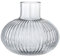 Vase, Grey, Glass Ø11,5xH10,5 cm
