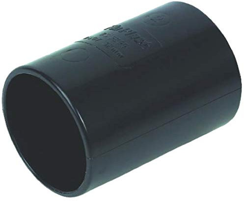 32mm (36mm) Black Solvent Waste Pipe Coupling - Bag of 2