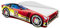 Kinderbett Autobett Auto Junior mit Lattenrost und Matratze 140x70 160x80 180x80 ACMA (160x80, 4)