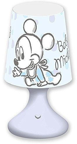 LUCE MINI LAMPADA TOPOLINO E PAPERINO DISNEY BABY COMODINO LED A BATTERIE CONFEZIONE REGALO - 68026/TOPOLINO