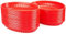 Lawei 50 Stück Servierkörbe Brotkorb Plastikkörbchen für Pommes Grillfest Picknicks BBQ Servierkörbchen - Rot, 14 x 22,5 x 3,8 cm