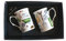 Gift Boxed Gardening Mugs 2 x Bone China Mugs in a Gift Box
