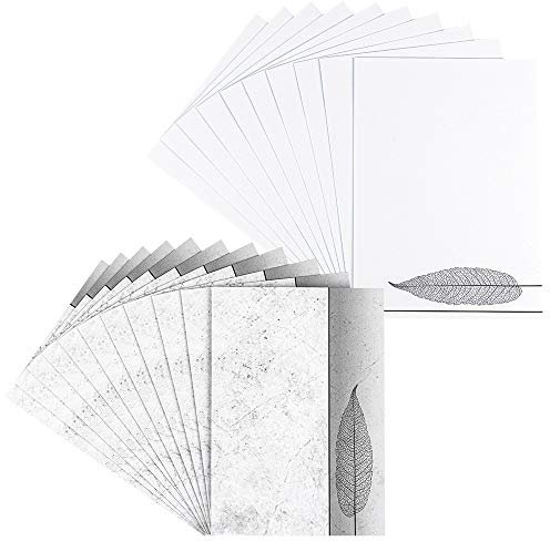 Ideen mit Herz Grußkarten-Set mit Umschlägen | 10 Motiv-Karten | blanko | bunt | neutral | Ideal für Glückwünsche zum Geburtstag, Hochzeit, uvm. | Din B6 (Kondolenz Blatt)