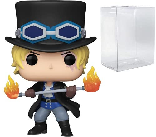 POP One Piece - Sabo Funko Vinyl Figure (Bundled with Compatible Box Protector Case) Multicolor 3.75 inches