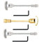 Home Supplies Direct Replacement Bathroom Lock Door Handle Thumb Turn & Release Rod Snib Bar (Brass Gold)