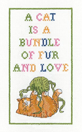 Heritage Crafts Cross Stitch Kit - Bundle of Fur