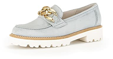 Gabor Damen Slipper, Frauen Halbschuhe,Mokassins,Slip-ons,Slides,Schlupfschuhe,schluepfschuhe,Loafer,Sky (Gold),41 EU / 7.5 UK