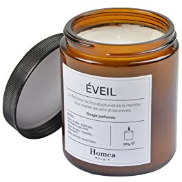 Kerze Verrine mit Deckel, Apotheker-Stil, Duft Eveil